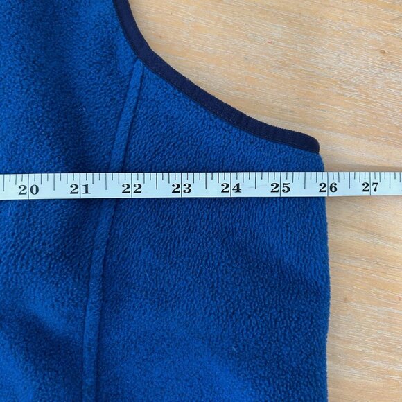 LL Bean Fleece Vest Mens XXL Tall Blue Full Zip Chest Pocket Outdoor Warm - Picture 7 of 8